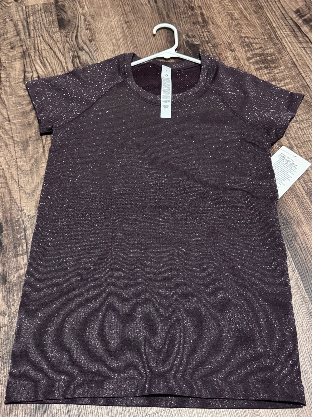 Lululemon Swiftly Tech Short Sleeve 2.0 *Sparkle - Black Plum